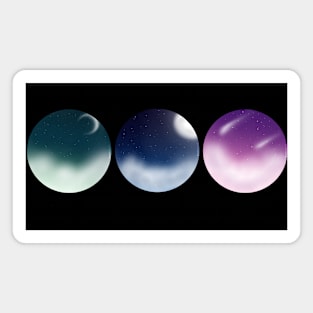 Tri sky bubbles Magnet